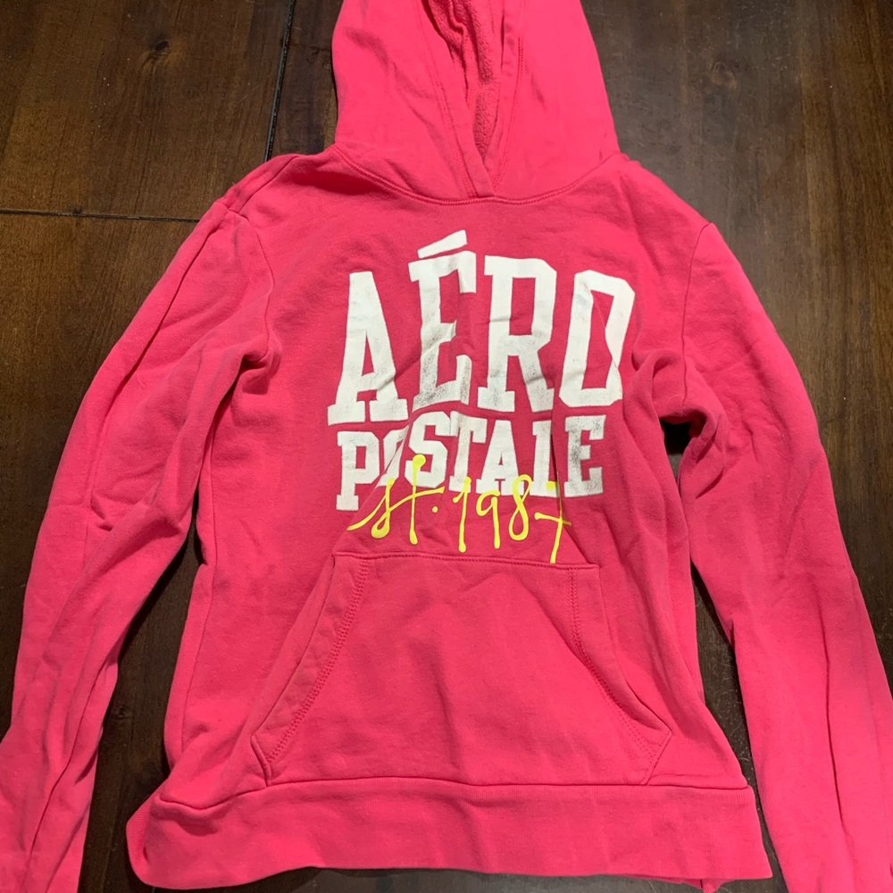 Aeropostale hot pink hoodie size medium